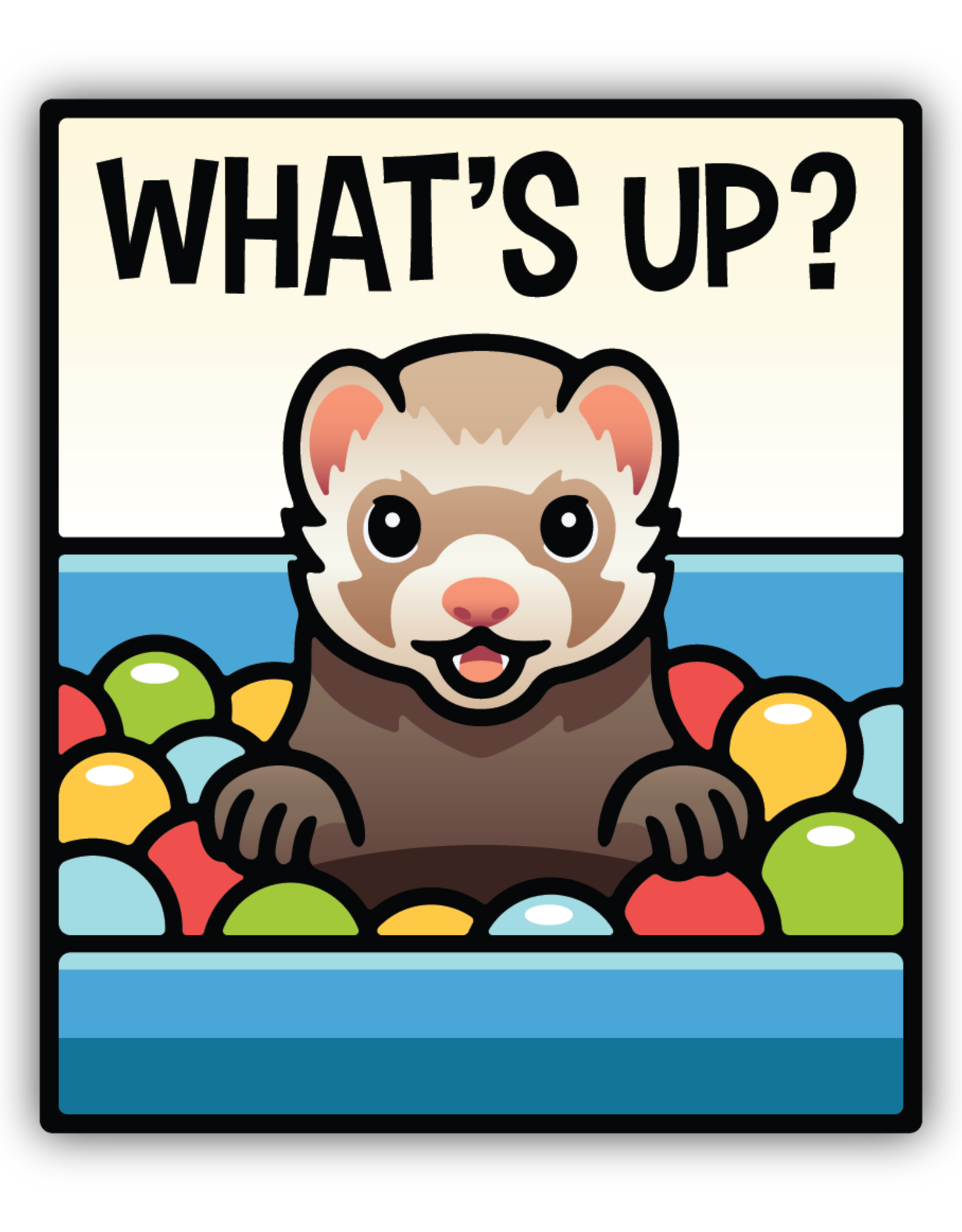 Northwest Stickers NW Stickers Whats up Ferret