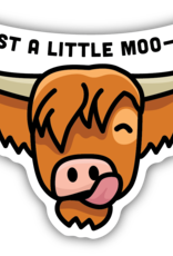 Northwest Stickers NW Stickers Moo-dy Highland