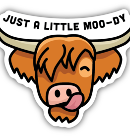 Northwest Stickers NW Stickers Moo-dy Highland