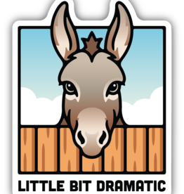 Northwest Stickers NW Stickers Dramatic Donkey