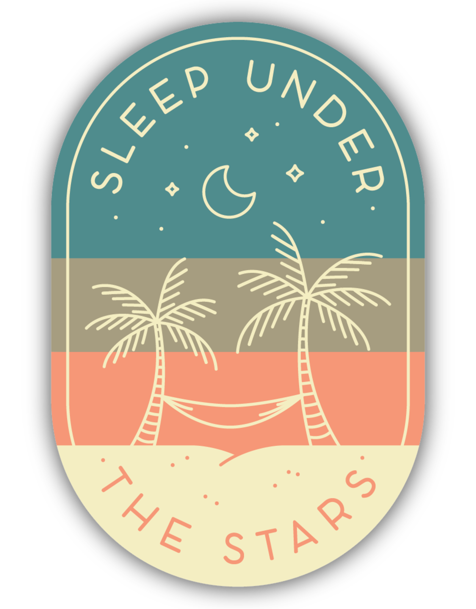 Northwest Stickers NW Stickers- Sleep under Stars palms