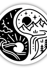 Northwest Stickers NW Stickers Ying Yang Nature