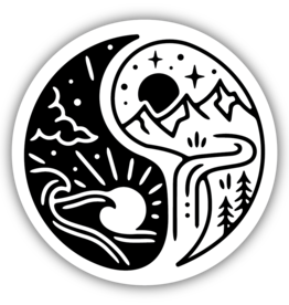 Northwest Stickers NW Stickers Ying Yang Nature