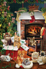 Cobble Hill Christmas Kittens - 1000pc