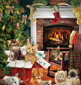 Cobble Hill Christmas Kittens - 1000pc