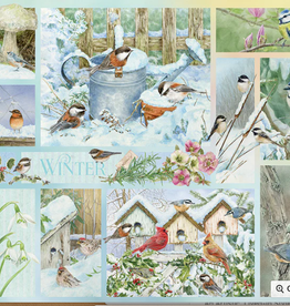 Cobble Hill Garden Birds in Winter- 500pc