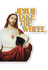 Cardideology Jesus Take the Wheel Sticker