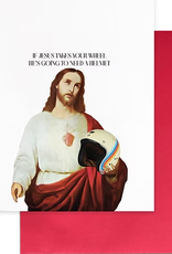Cardideology Jesus Needs a Helmet