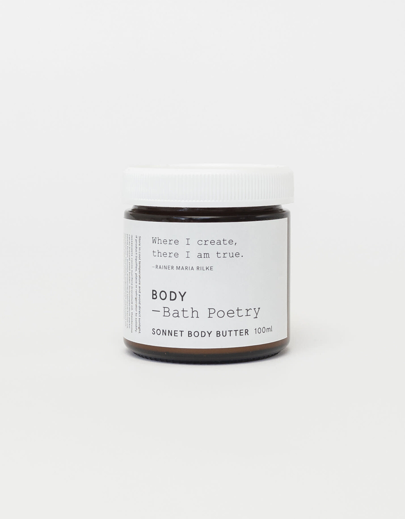 Bath Poetry Bath Poetry Body Butter Sonnet