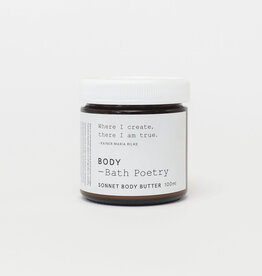 Bath Poetry Bath Poetry Body Butter Sonnet