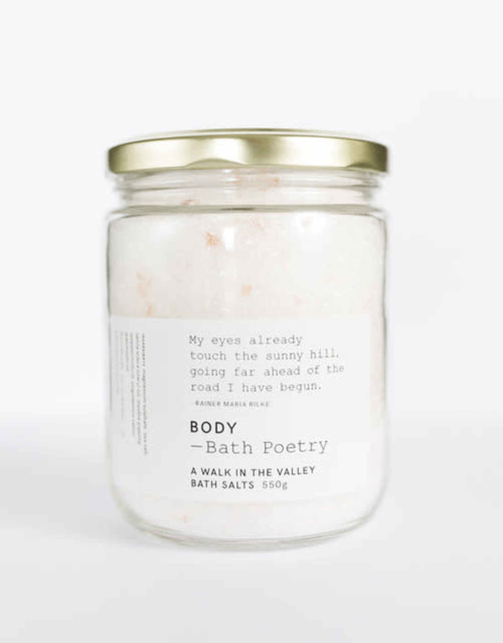 Bath Poetry Bath Poetry Bath Salts Walk in the Valley