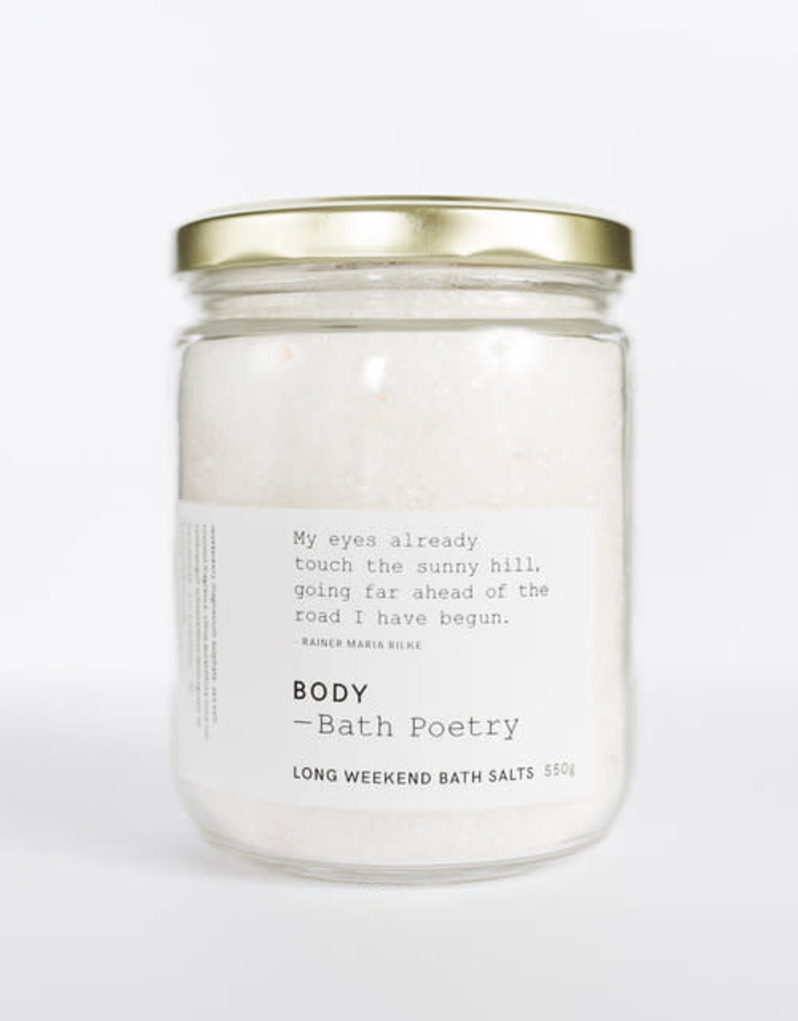 Bath Poetry Bath Poetry Bath Salts Long Weekend