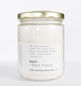 Bath Poetry Bath Poetry Bath Salts Long Weekend