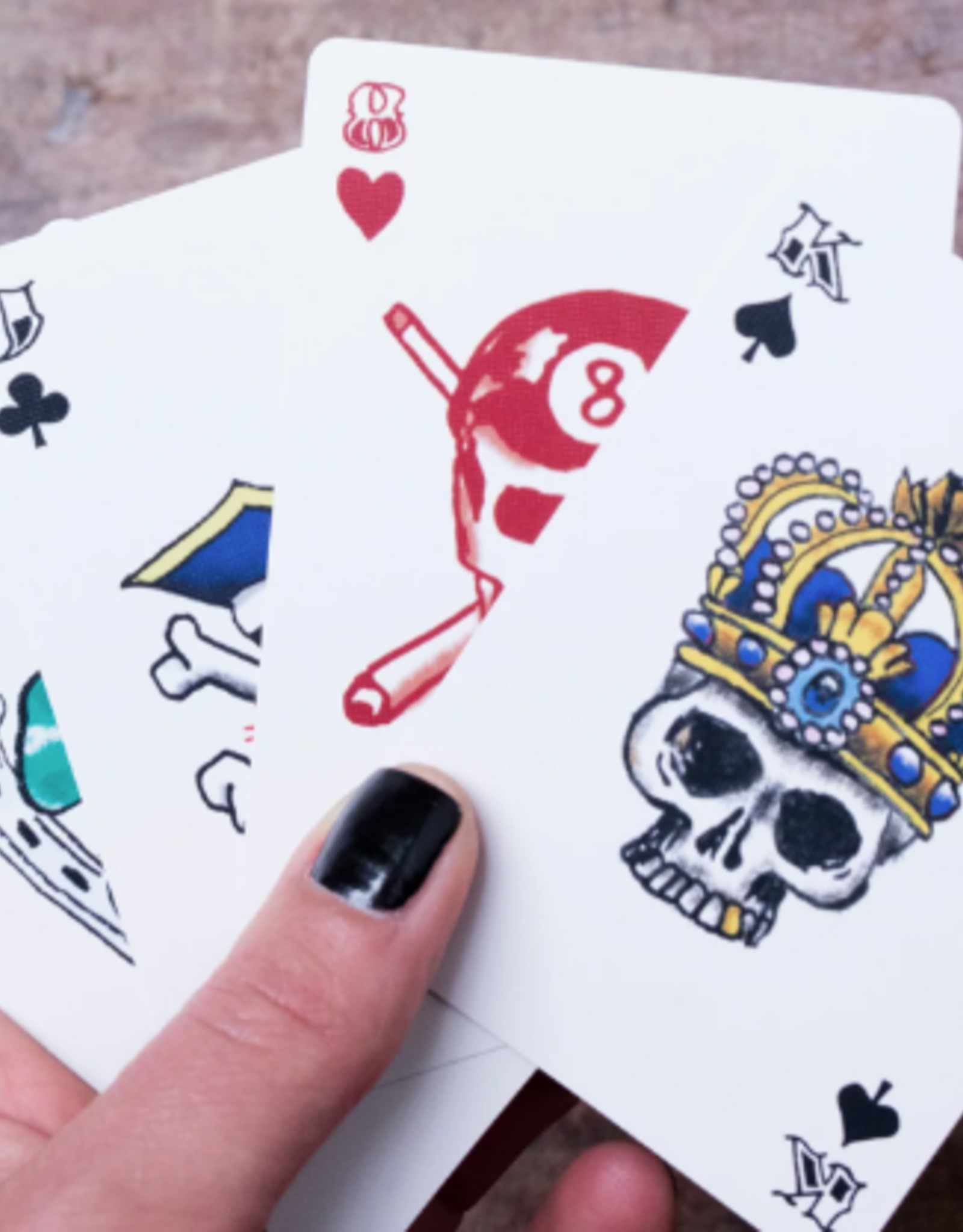 Kikkerland Tattoo Playing Cards