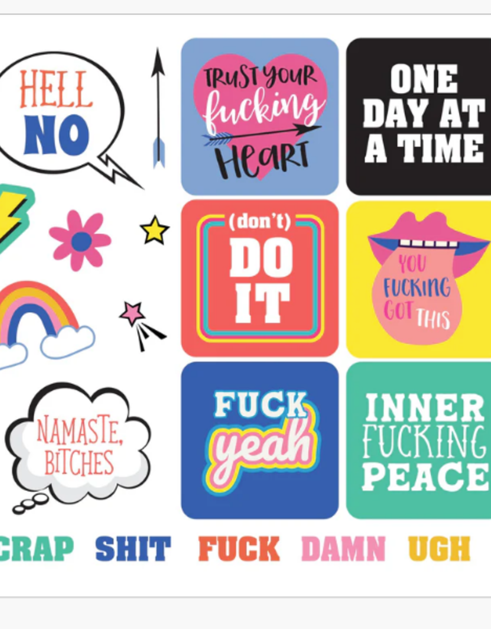 Peter Pauper Press Inner F#ing Peace Sticker Book