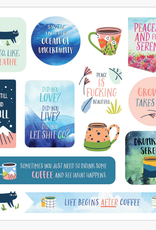 Peter Pauper Press Inner F#ing Peace Sticker Book