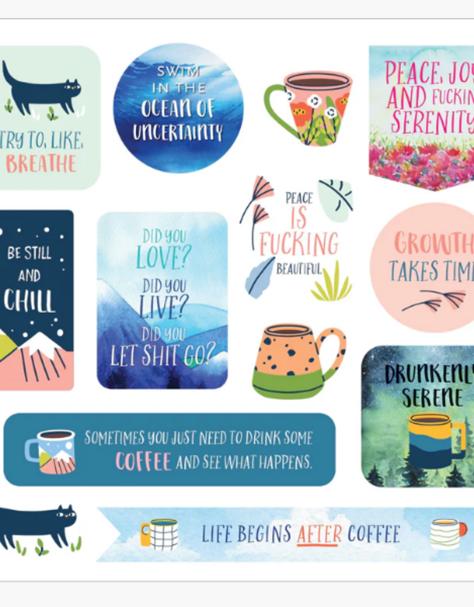Peter Pauper Press Inner F#ing Peace Sticker Book