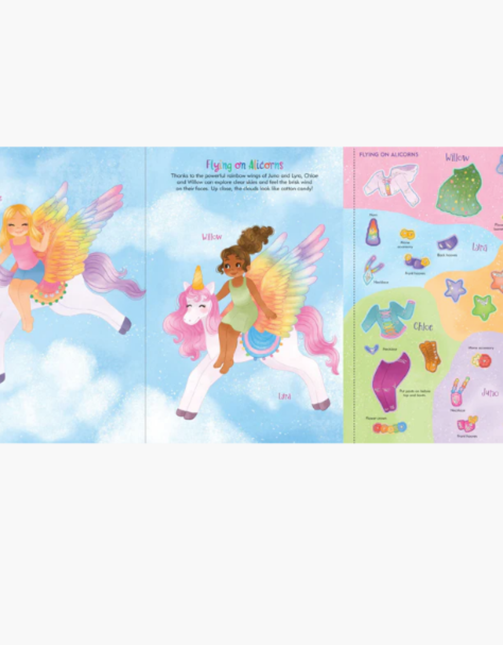 Peter Pauper Press Rainbow Magic Sticker Doll Dress-Up Book