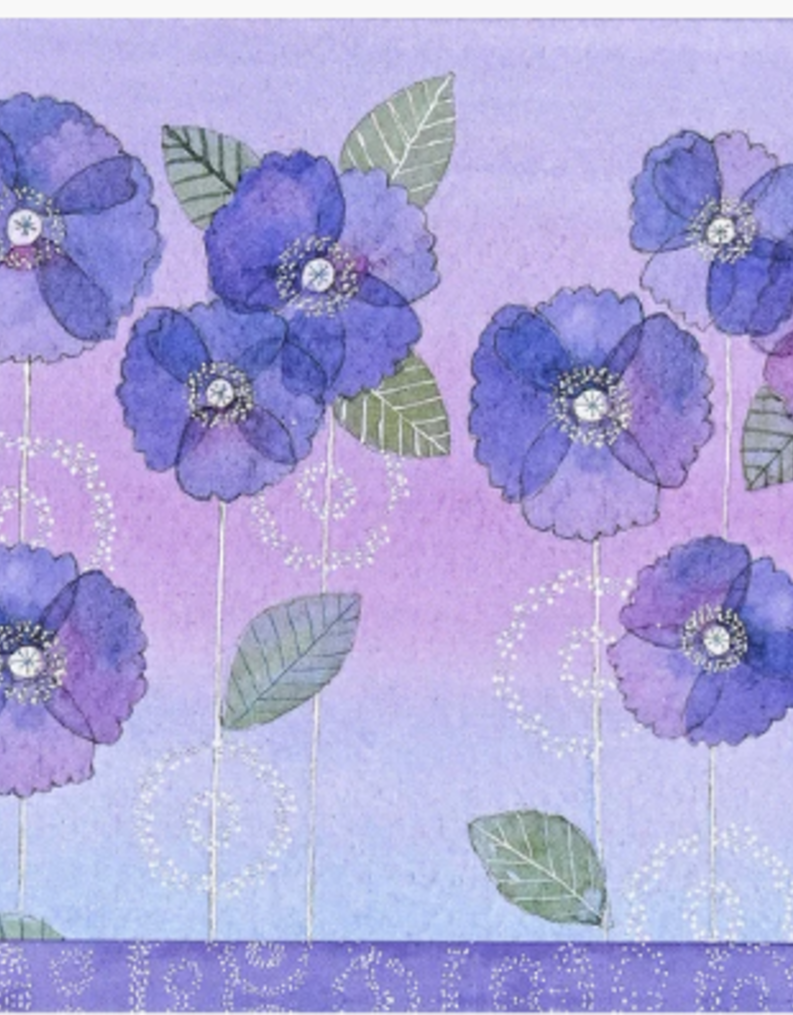 Peter Pauper Press Note Cards -Watercolor Violets