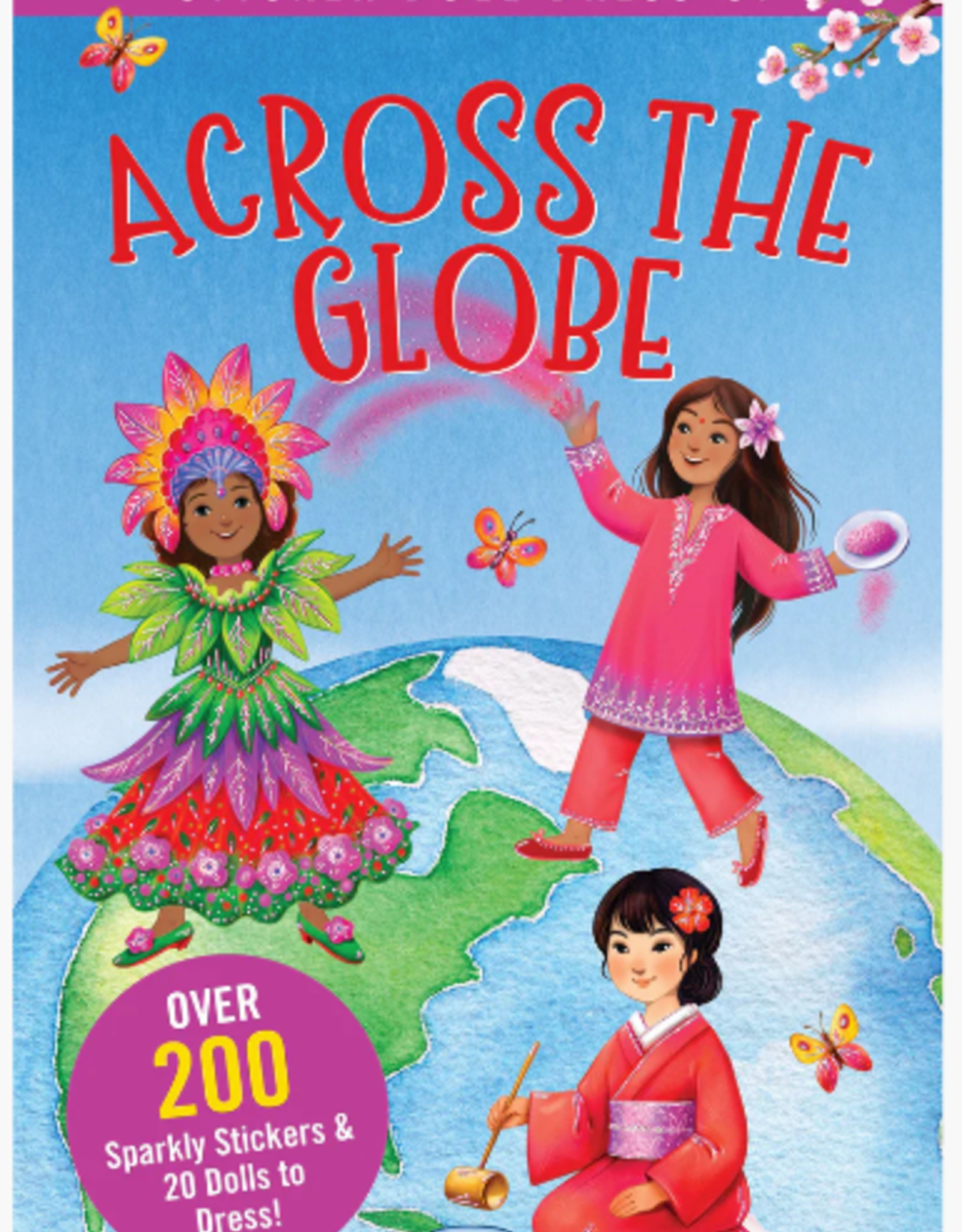 Peter Pauper Press Across the Globe Sticker Doll Dress-Up Book