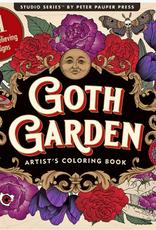 Peter Pauper Press Goth Garden Coloring Book