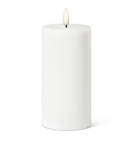 Luxlite Wht LED Pillar Candle 3x6"H
