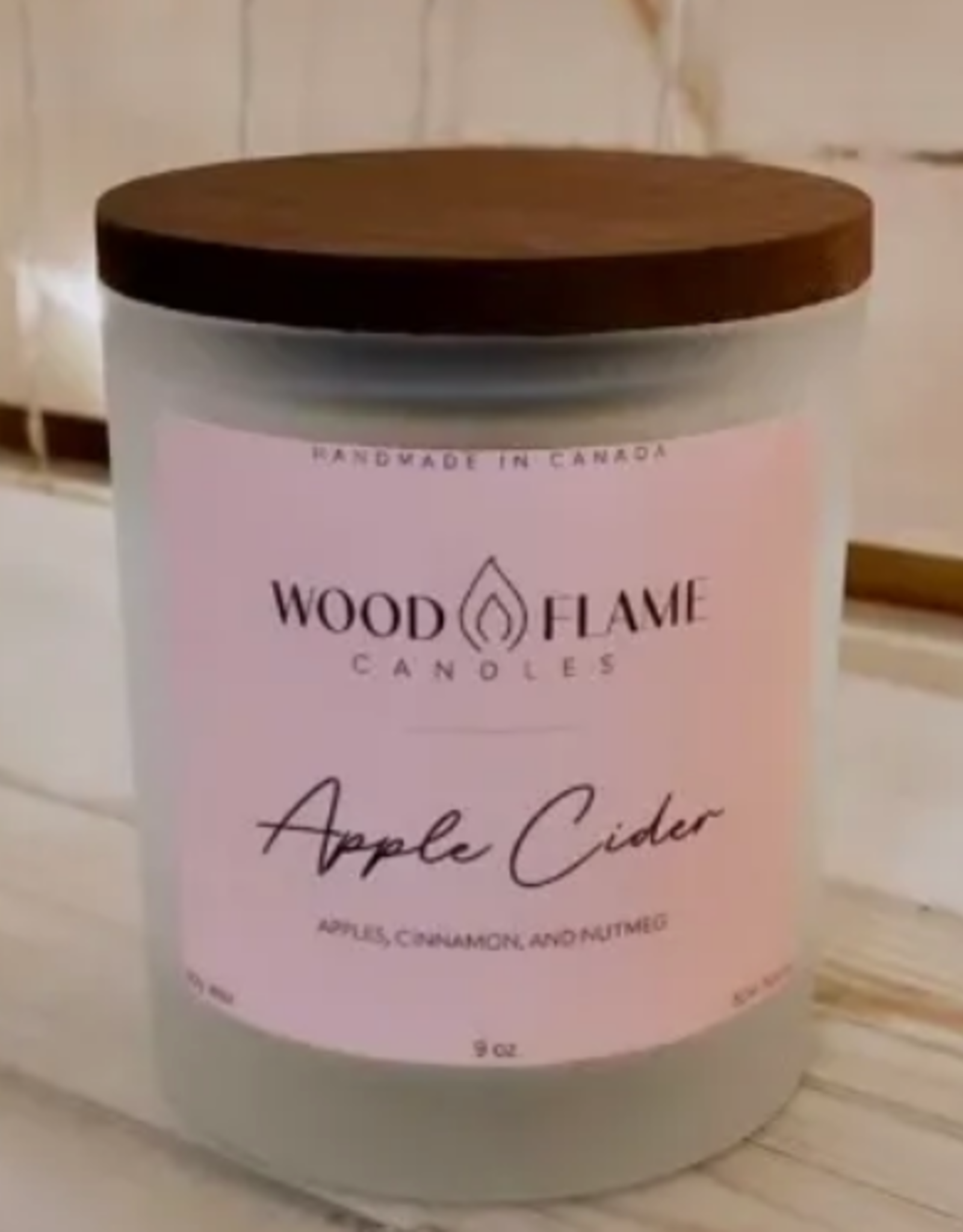 Wood Flame Candles Wood Flame Candles 9oz Apple Cider