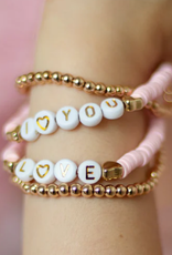 Great Pretenders Pink Love Bracelet 4pc