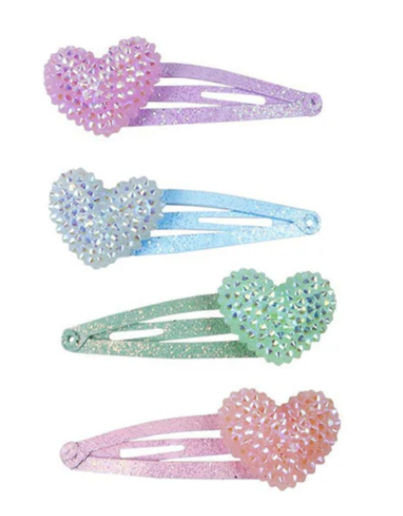 Great Pretenders Sparkle Heart Bobble Hair clips