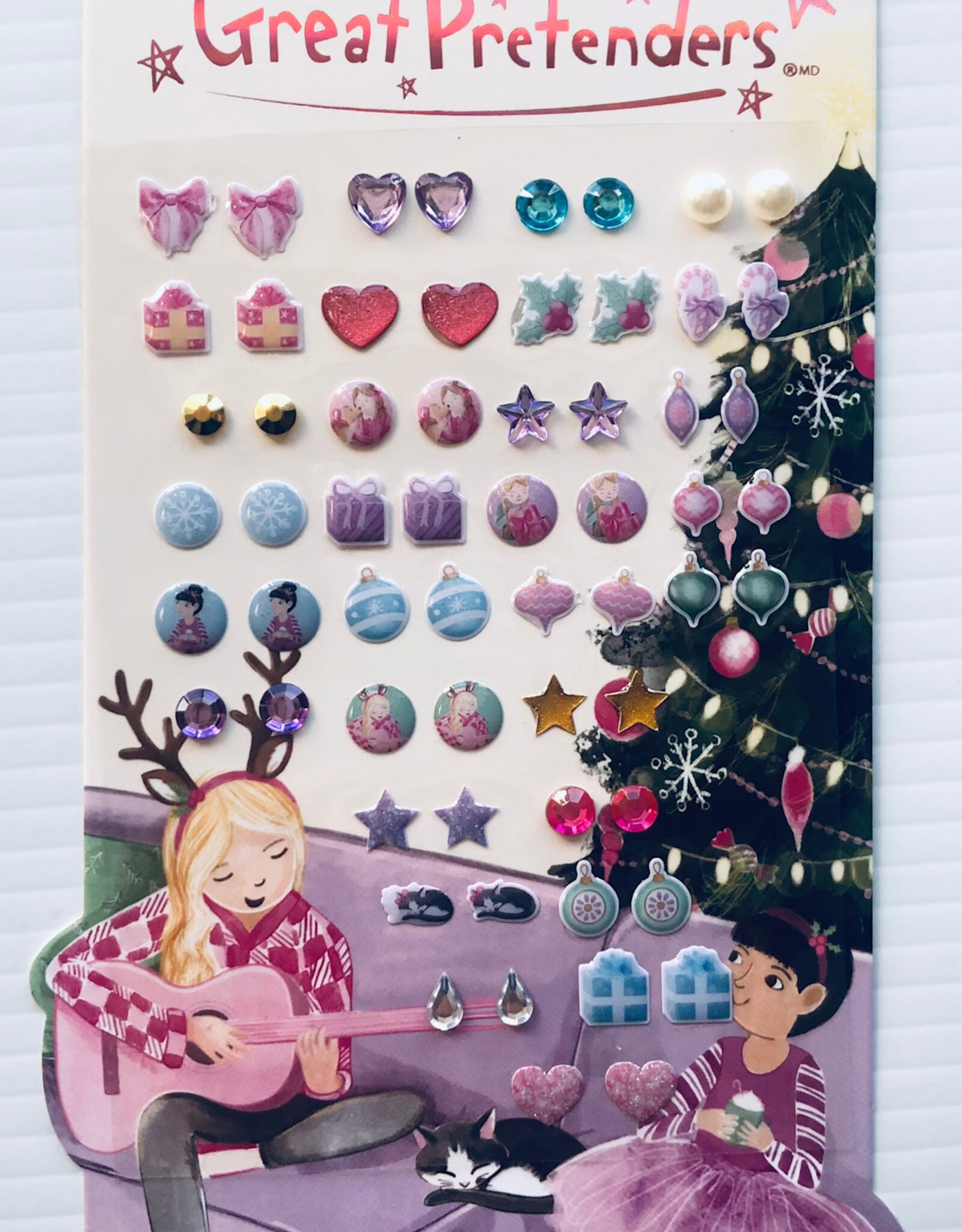 Creative Education Holiday Stick on Earrings