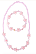 Great Pretenders Pink Crystal Blooms Necklace/Bracelet