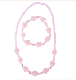 Great Pretenders Pink Crystal Blooms Necklace/Bracelet