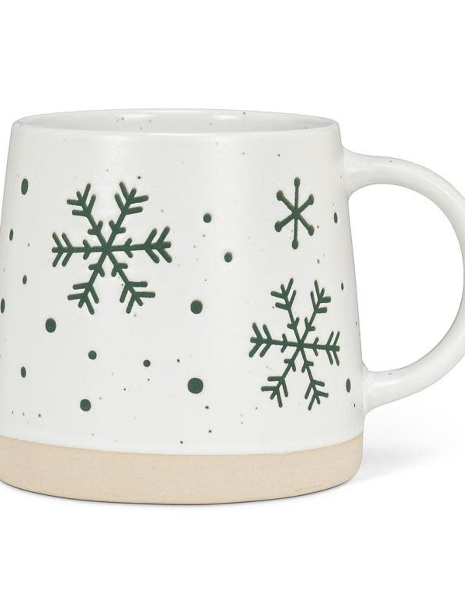 Abbott Wide Base Mug w/Snowflakes