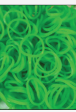 Zibbers Inc. Ass't bands - Rainbow Loom Lime Green