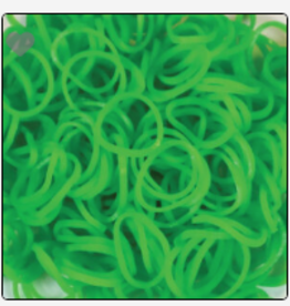 Zibbers Inc. Ass't bands - Rainbow Loom Lime Green