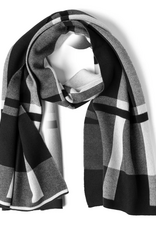 CGCC Men's Plaid Scarf Blk