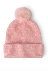 CGCC Powder Knit Ultra Soft Pom Hat Pink