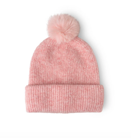 CGCC Powder Knit Ultra Soft Pom Hat Pink