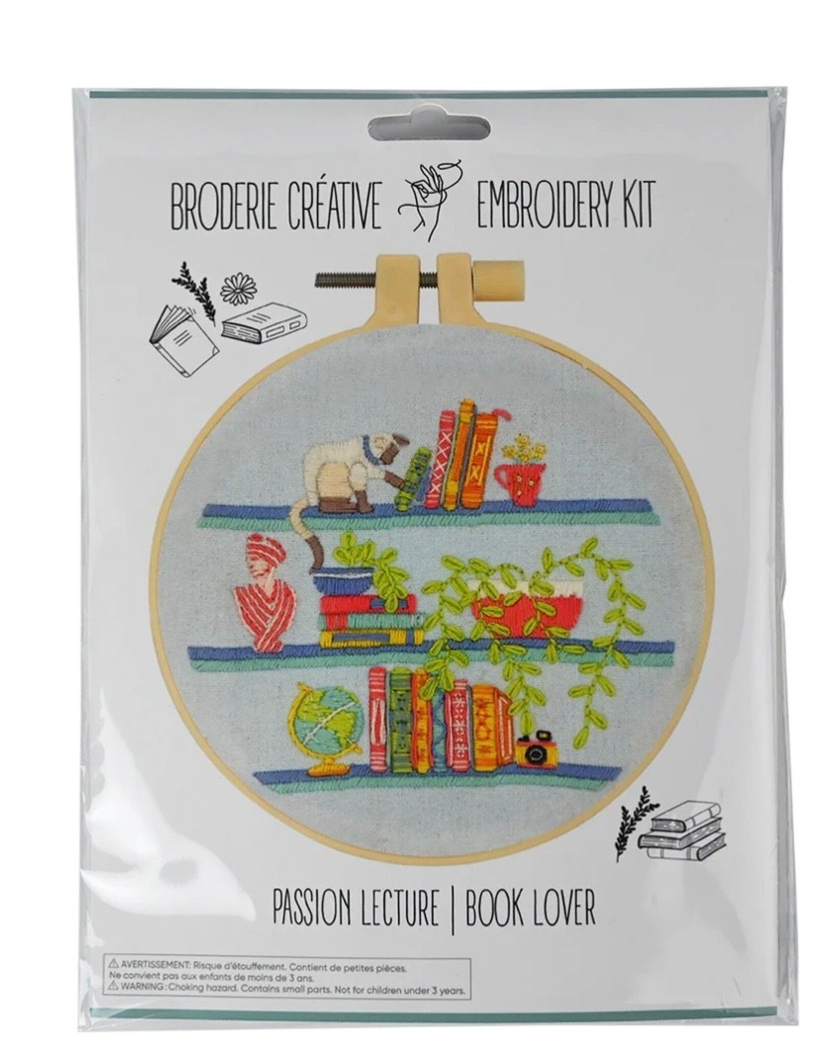Kaloo Book Lover Embroidery Kit