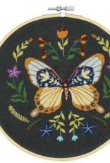 Midnight Butterfly Embroidery Kit