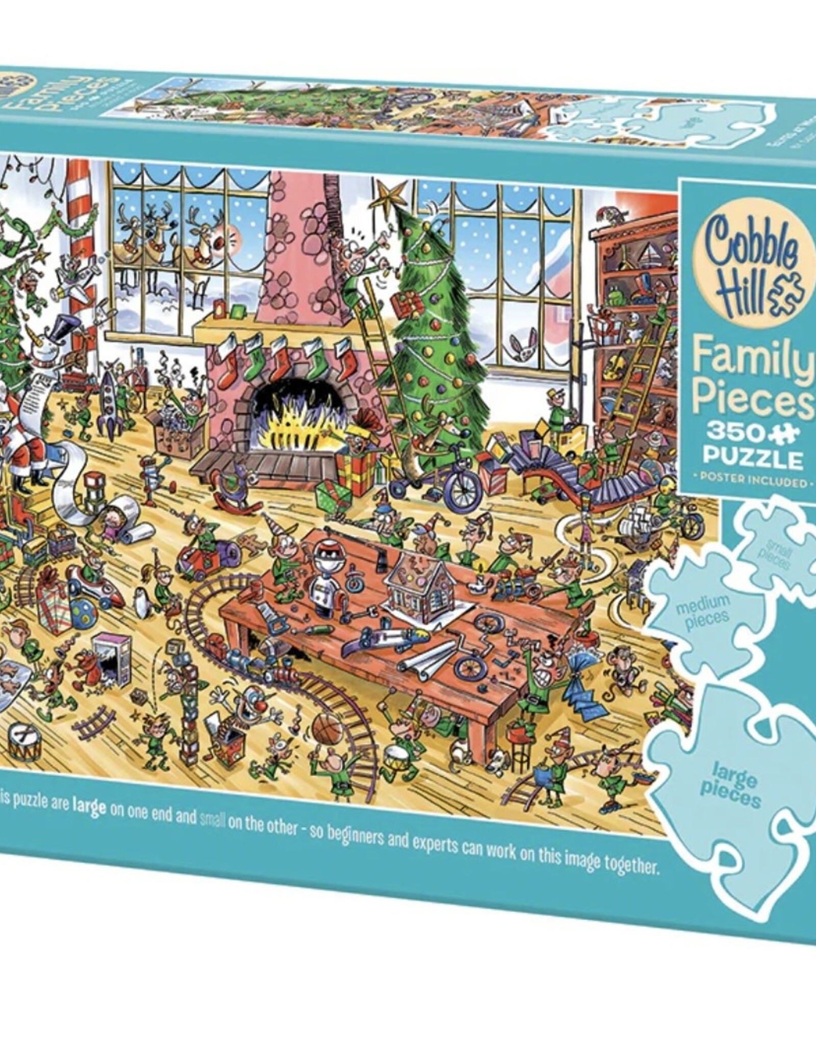 Cobble Hill Elves at Work - Family 350pc