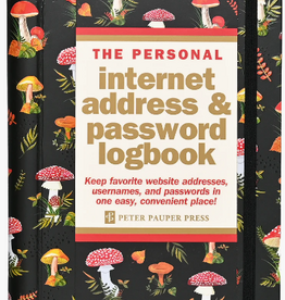 Peter Pauper Press Internet Password logbook Mushrooms