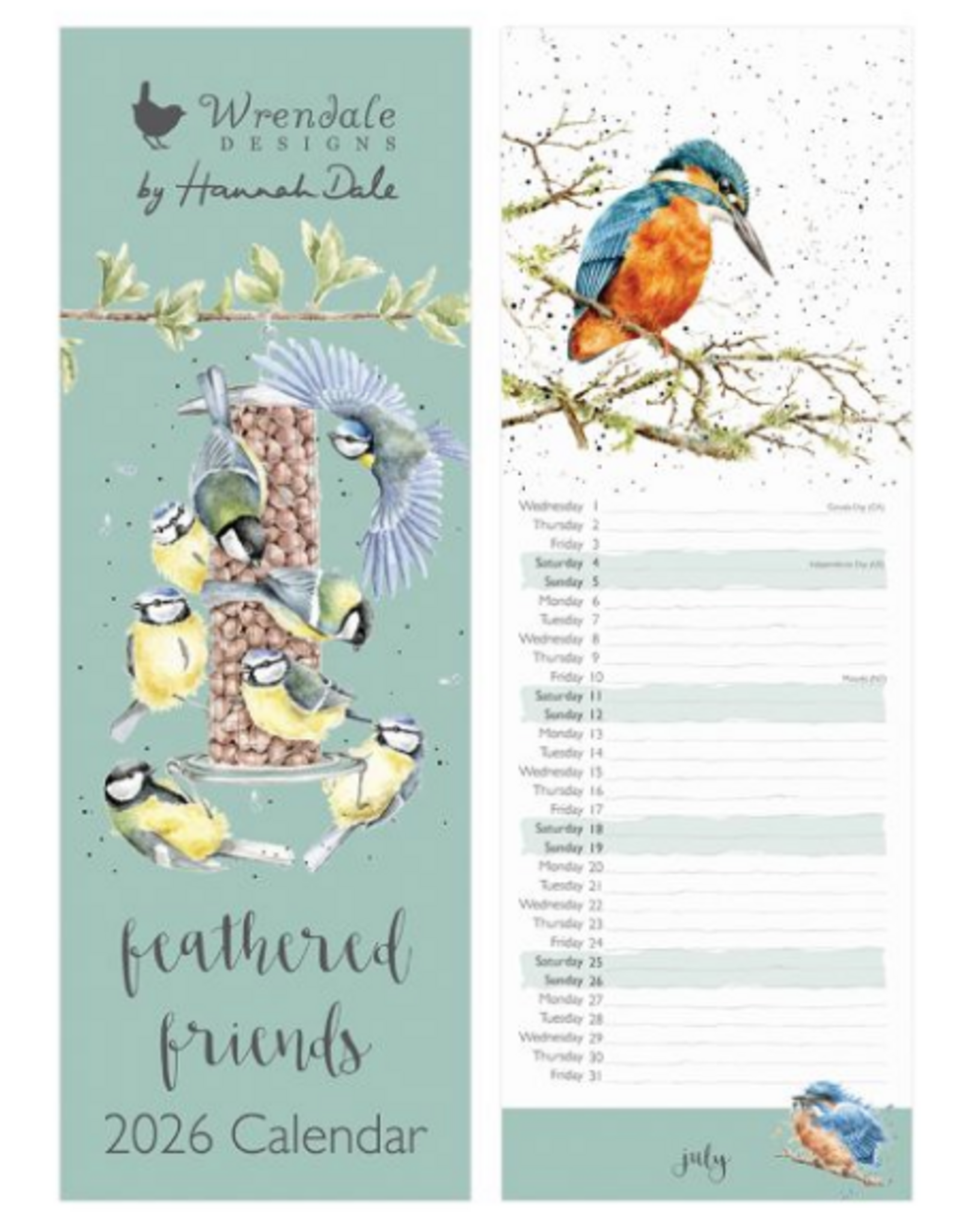 Wrendale Wrendale Slim Calendar 2026