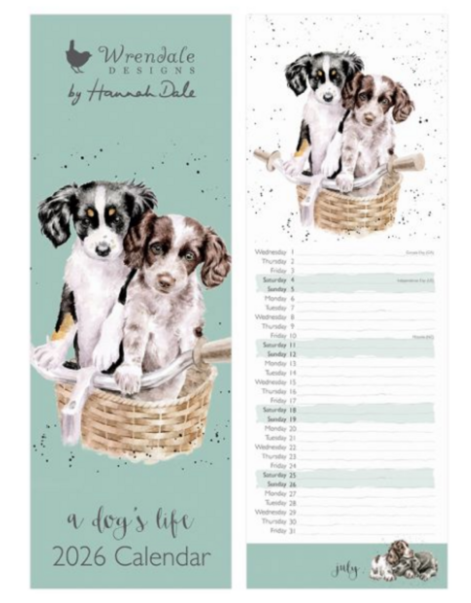 Wrendale Wrendale Slim Calendar 2026