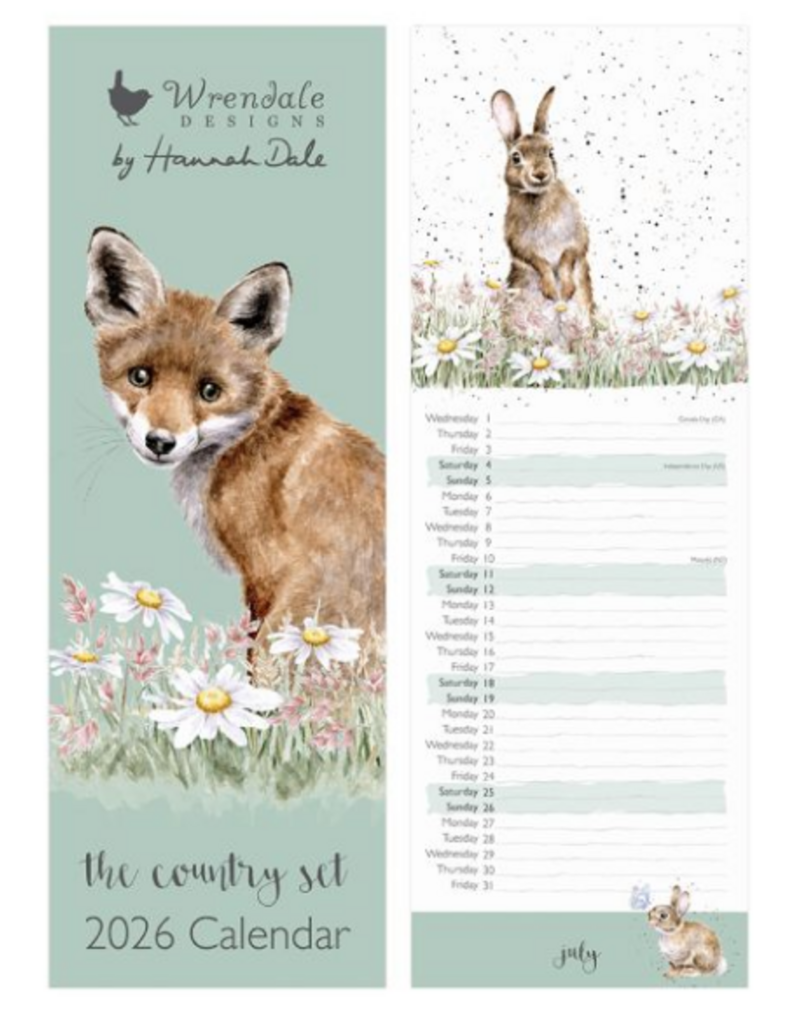 Wrendale Wrendale Slim Calendar 2026