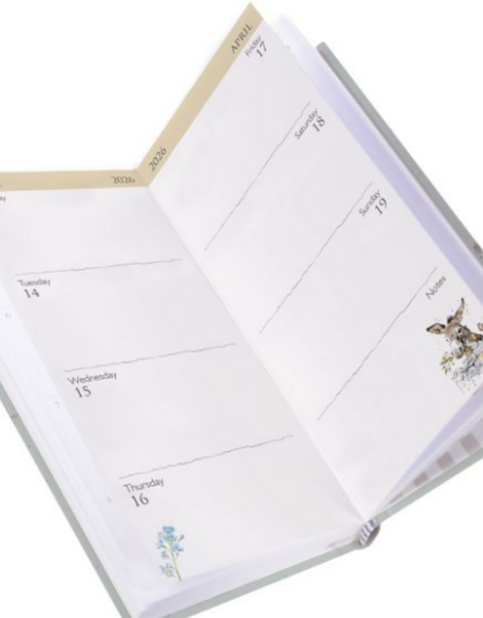 Wrendale Slim Calendar hello 2026