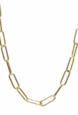 Eliasz & Ella Connection Paperclip Chain Necklace Gold
