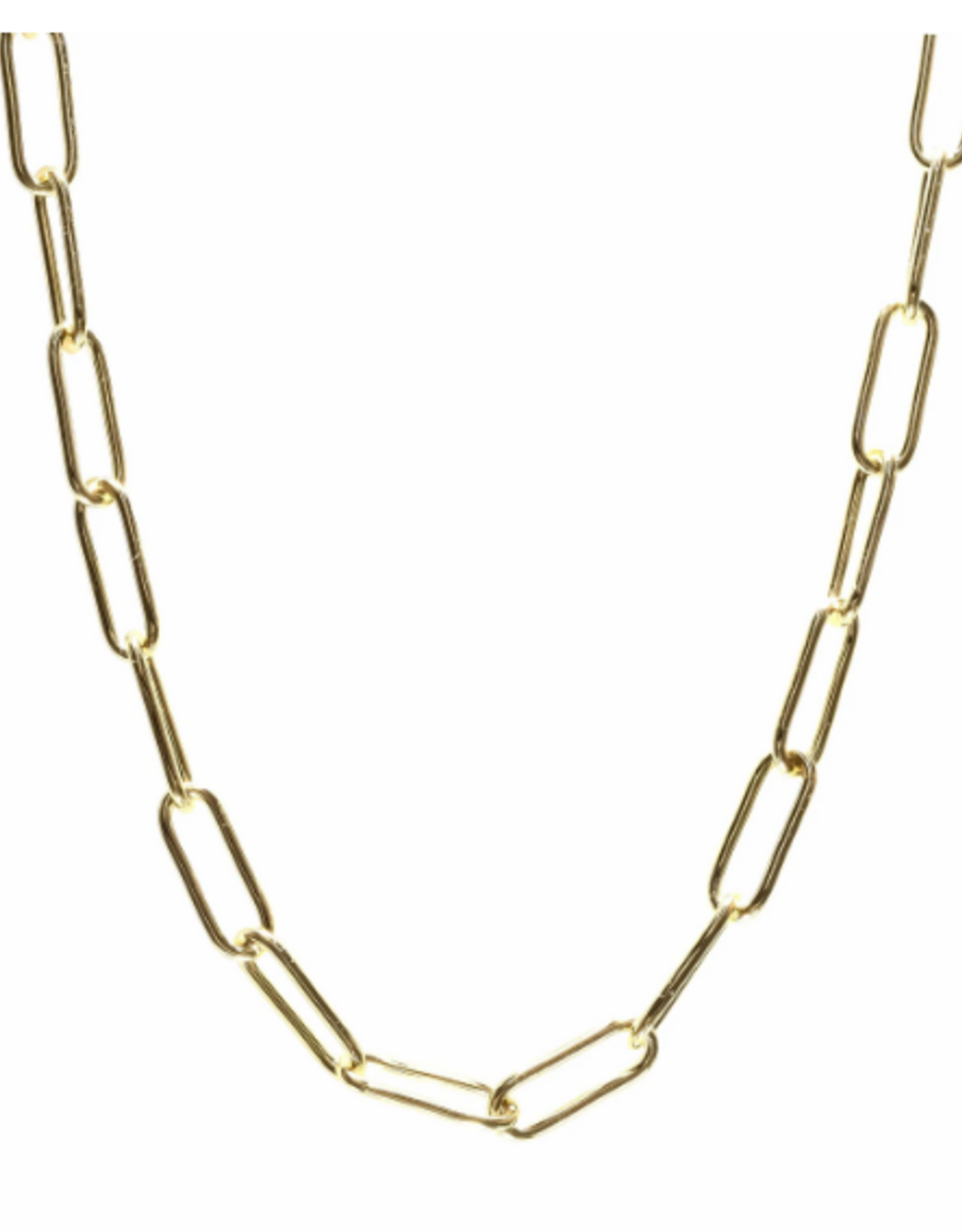 Eliasz & Ella Connection Paperclip Chain Necklace Gold