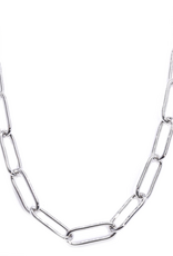 Eliasz & Ella Connection Paperclip Chain Necklace Silver