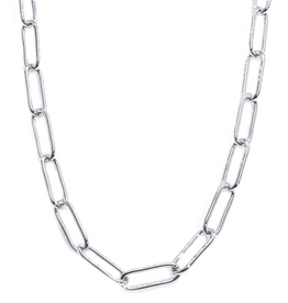 Eliasz & Ella Connection Paperclip Chain Necklace Silver